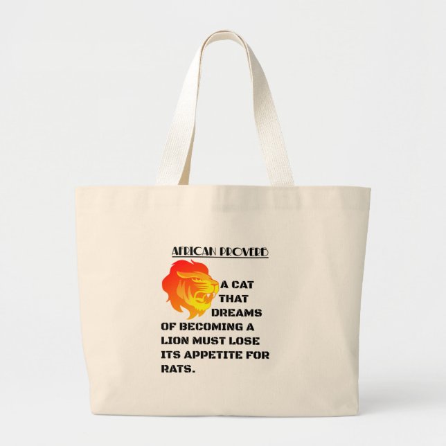 Brüllande Lejonhuvud Jumbo Tygkasse (Framsidan)