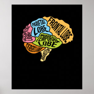 Brumdelskirurgi Doktor Neurology Surgeon Graph Poster