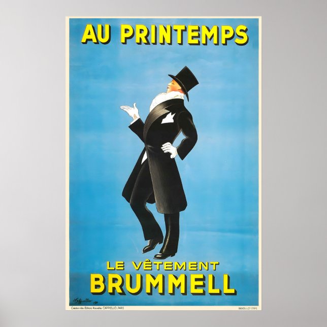 Brummell Kläder i Vårens Herrmode Poster (Framsidan)