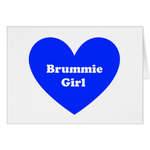 Brummie flicka hälsningskort