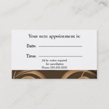 Brun Abstrakt för läkaravtalskort