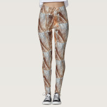 Brun Abstrakt Leggings