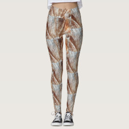 Brun Abstrakt Leggings