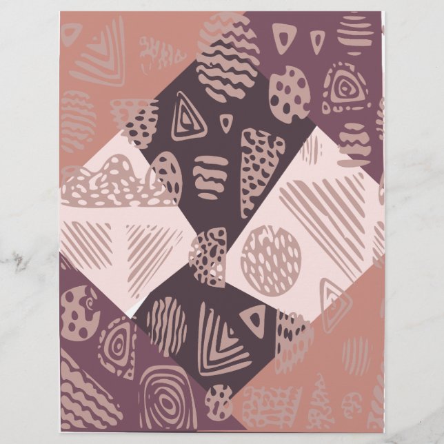 Brun Abstrakt, Papper (Framsida)