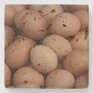 Brun äggstenkustfartyg stenunderlägg