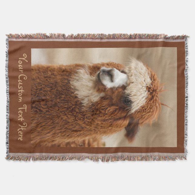 Brun Alaca-anpassningsbar-filt Filt (Framsidan)