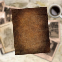 Brun Åldras Rustic Faux Läder Skrapbodpapper