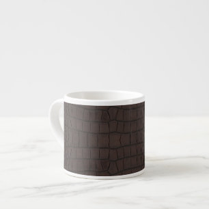 Brun Alligator Struktur Skriv ut Espressomugg