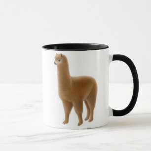 Brun Alpacamugg för vänskapsmatch Mugg