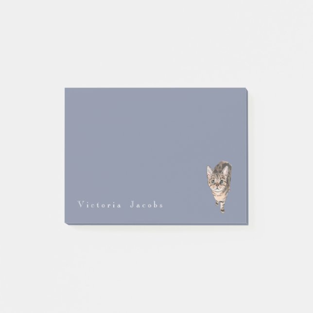 Brun amerikanShorthair kattunge Post-it Block (Framsida)