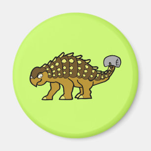 Brun Ankylosaurus Magnet