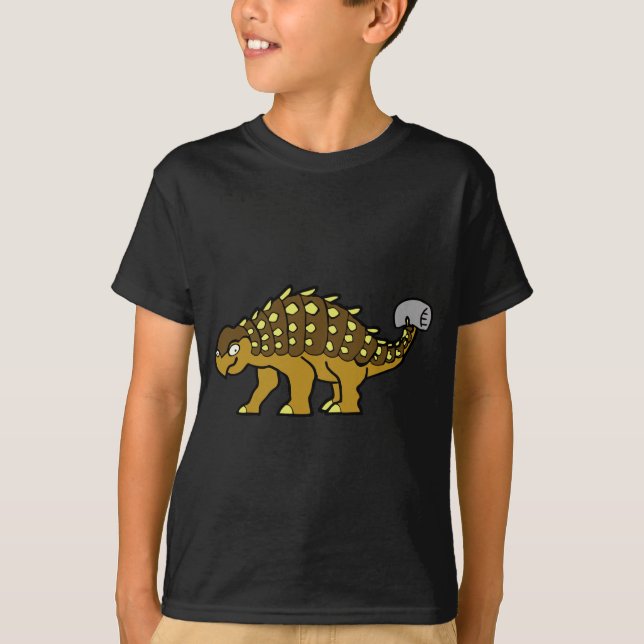 Brun Ankylosaurus Tee (Framsida)
