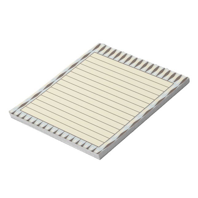 Brun argyle anteckningsblock (Roterad)