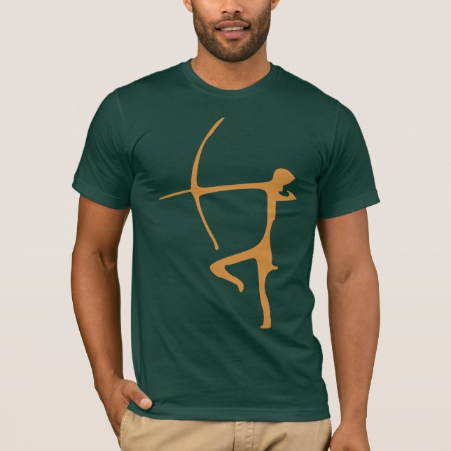 Brun bågskyttT-tröja T Shirt (Framsida)