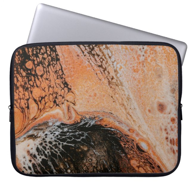 Brun bakgrund laptop fodral (Framsidan)