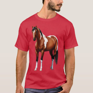 Brun Bay Quarter Horse Pinto Paint Horse Stallion T Shirt