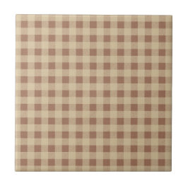 Brun Beige Buffalo Rutig Landlig Kakelplatta