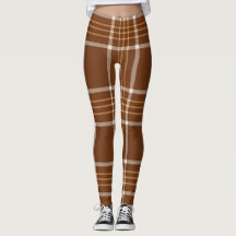 Brun Beige Rutat Rutmönster