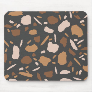 Brun, Beige, Tan och Grå Terrazzo Marmor Musmatta