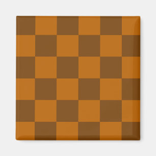 Brun Beige - utskrift av markerat block Magnet