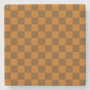 Brun Beige - utskrift av markerat block Stenunderlägg