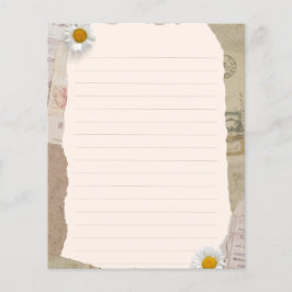 Brun Beige Vintage Scrapbook Lintade anteckningar 