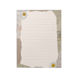 Brun Beige-Vintage, skrapbollinje Anteckningsblock
