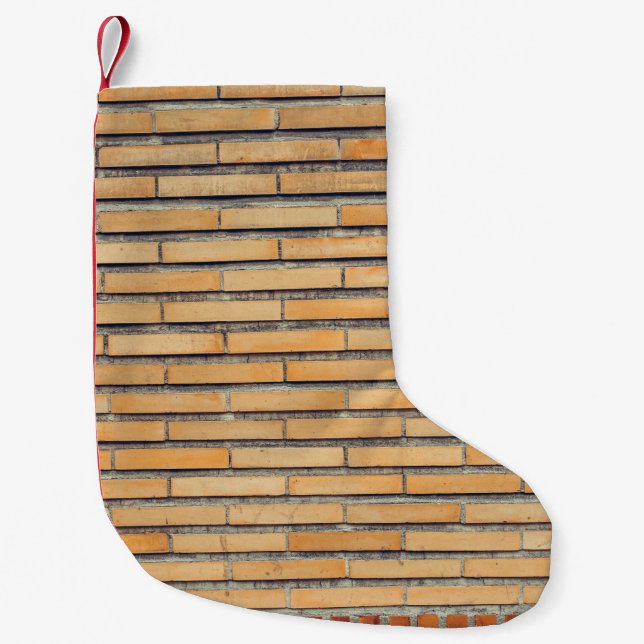 Brun beklädnadsvall liten julstrumpa (Framsidan)