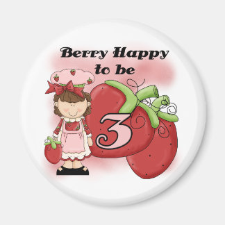 Brun berry 3:e födelsedag T-shirts och gåvor Magnet
