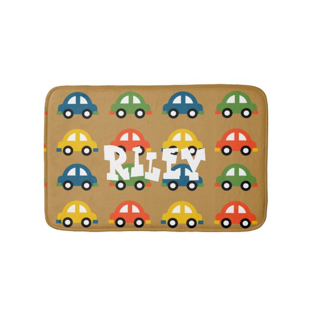Brun bilbadrum matta (Framsidan)