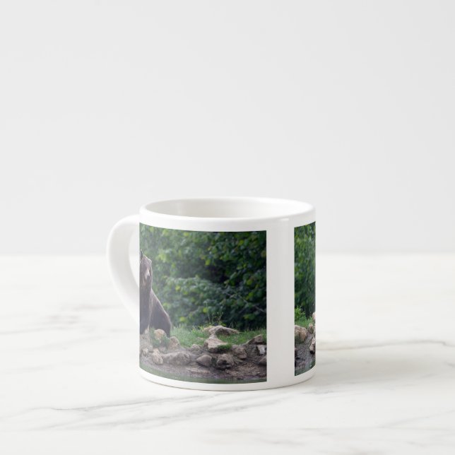 Brun björn espressomugg (Framsida vänster)