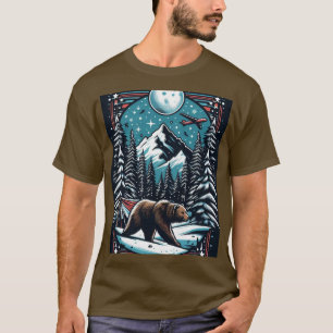 Brun björn i vinter t shirt
