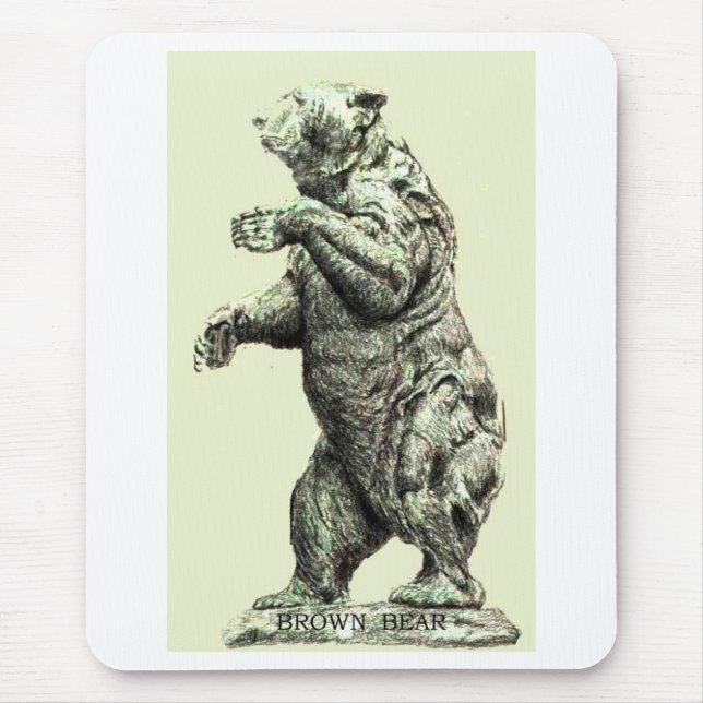 BRUN BJÖRN Mousepad Musmatta (Framsidan)