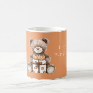 Brun Björn Pumpa Gåva Kaffemugg