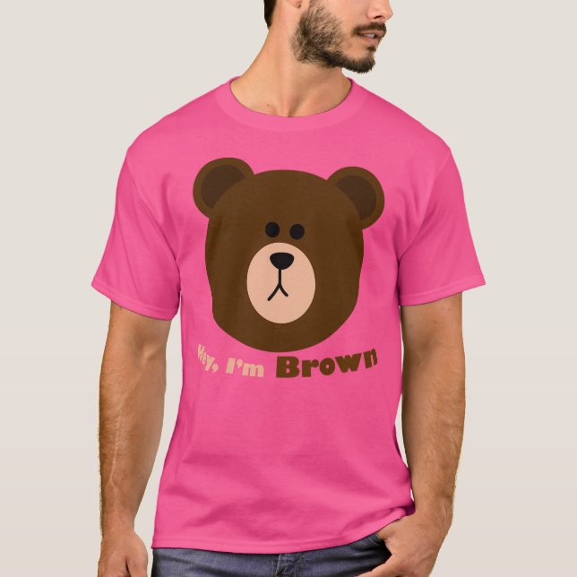 Brun björn t shirt (Framsida)
