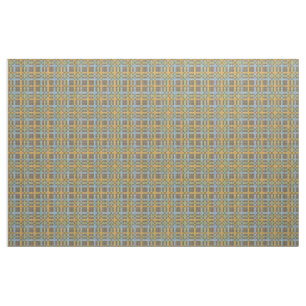 Brun blå Gult Grönt Tartan Squares Mönster Tyg