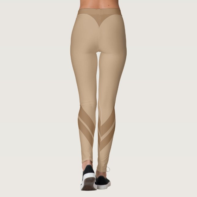 Brun Booty, formlegeringar Leggings (Baksida)