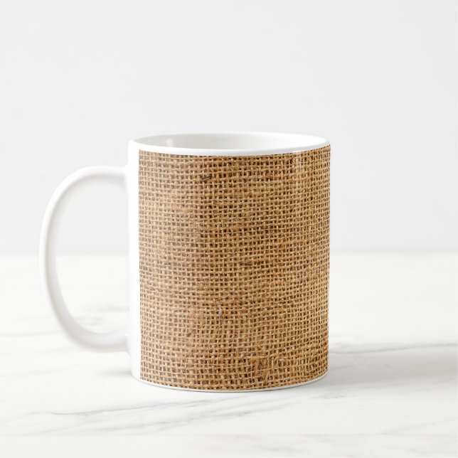 Brun brännskorpa: Texturerad bakgrund i Trasa Kaffemugg (Vänster)