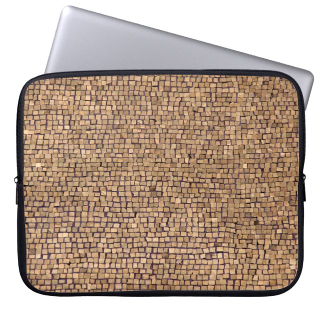 Brun brickblock laptop fodral (Framsidan)