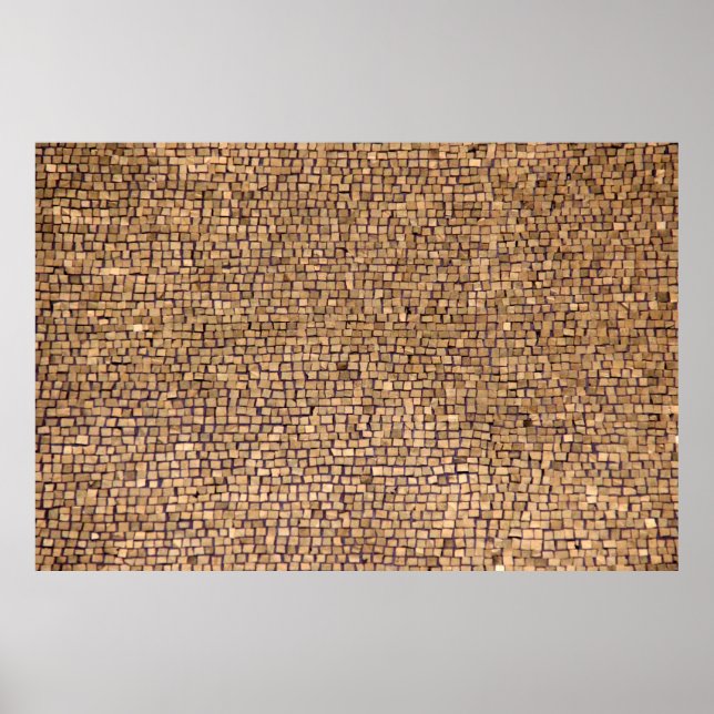 Brun brickblock poster (Framsidan)