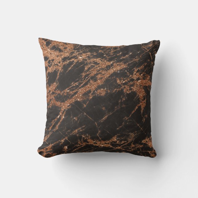 Brun/brons Marble Pillow Kudde (Framsida)
