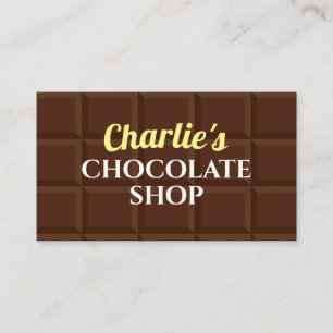 Brun choklad shoppar visitkortmalldesign visitkort
