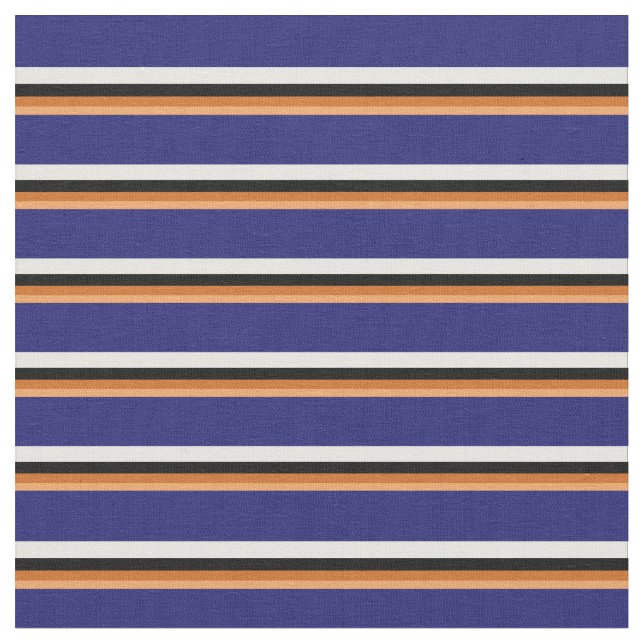 Brun, choklad, svart, Mint Cream, Midnight Blue Tyg (Närbild)