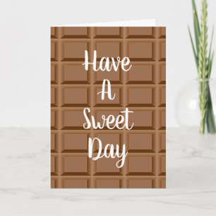 Brun chokladplatta mönstrad kort