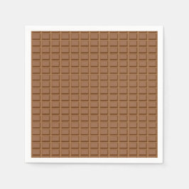 Brun chokladslab mönstrad pappersservett