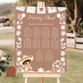 Brun Cielito Lindo Dopning Placeringsplan Poster