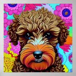 brun cockapoo poster