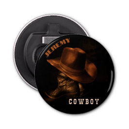 brun cowboyhatt, personlig flasköppnare