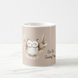 Brun Crèmeuggla Ser Dig Kaffemugg