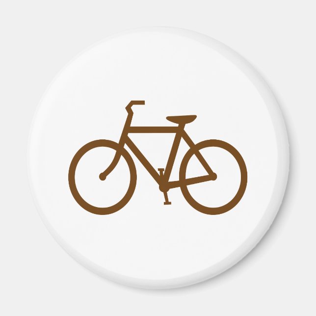 Brun cykel magnet (Framsidan)